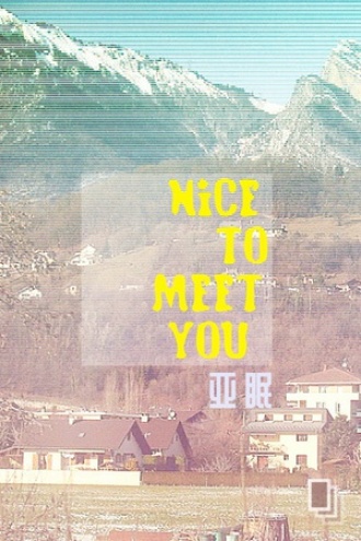 NICE TO MEET YOU