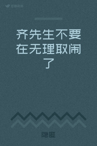 齐先生不要在无理取闹了