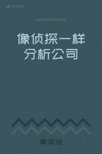 像侦探一样分析公司