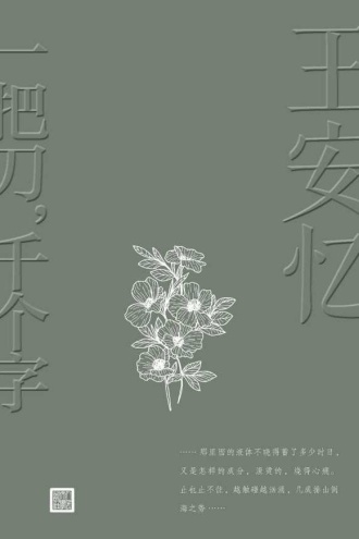 一把刀，千个字